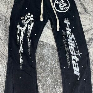 Hellstar Black Graphic Sweatpants